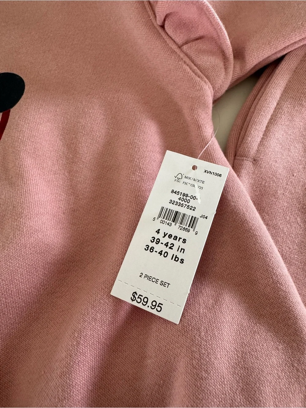 GAP Minnie & Mickey Mouse Girls Disney Outfit Size 4